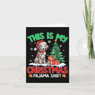Carte C'Est Mon Pyjama De Noël Amoureux de les chiens Da