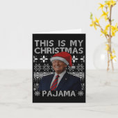 Carte C'Est Mon Pyjama De Noël Drôle Matching Tr (Fleur jaune)