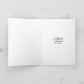 Carte C'est mon serment de secret histoire humoristique (Intérieur)