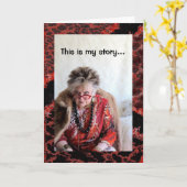 Carte C'est mon serment de secret histoire humoristique (Fleur jaune)