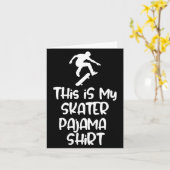 Carte C'est Mon T-Shirt De Pyjama De Skateboard Pour Ska (Fleur jaune)