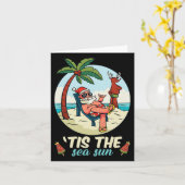 Carte C'Est Noël Mer-Soleil En Juillet Plage Été Chr (Fleur jaune)