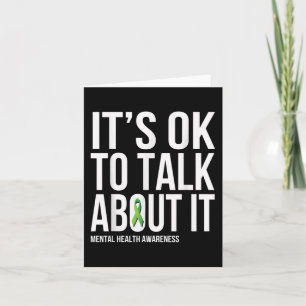 Carte C'Est Ok De Parler De It Mental Health Sensibilisa