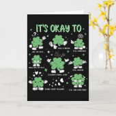 Carte C'est Ok De Ressentir Vos Sentiments St. Patrick's (Fleur jaune)