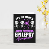 Carte C'est Ok D'être Un Peu Différent Épilepsie Sensibi (Fleur jaune)