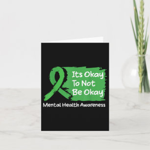 Carte C'est Okay Pour Ne Pas Être Ok T-Shirt Sensibilisa