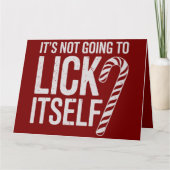 Carte C'est Pas Allé Se Lécher Lui-Même Offensant Sarcas (Devant)