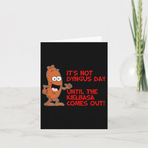 Carte C'Est Pas Dyngus Day Jusqu'À Ce Que Kielbasa Sorte