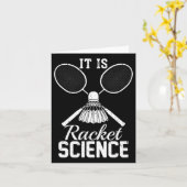 Carte C'est Racket Science Shuttle Player Dminton cadeau (Fleur jaune)