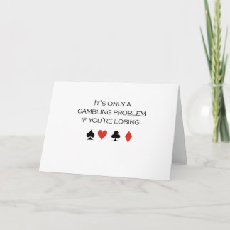Carte C'est seulement un problème de jeu si vous êtes