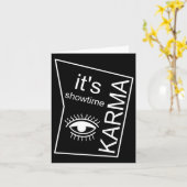 Carte C'est Showtime Karma (Fleur jaune)