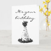 Carte C'est ton anniversaire. (Fleur jaune)