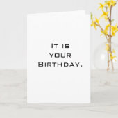 Carte C'est ton anniversaire (Fleur jaune)