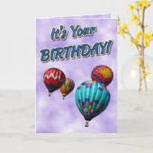 Carte C'est ton anniversaire ! (Fleur jaune)
