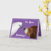 Carte C'est ton anniversaire (Fleur jaune)