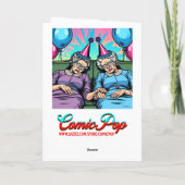 Carte C'est ton anniversaire ! Secouons la bataille et l (Dos)