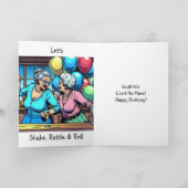 Carte C'est ton anniversaire ! Secouons la bataille et l (Intérieur)