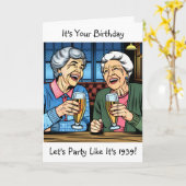 Carte C'est ton anniversaire ! Secouons la bataille et l (Fleur jaune)