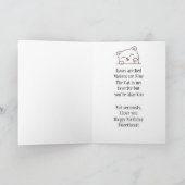 Carte C'est ton chat d'anniversaire amusant Je t'aime ch (Intérieur)