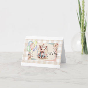 Carte C'est ton lapin d'anniversaire