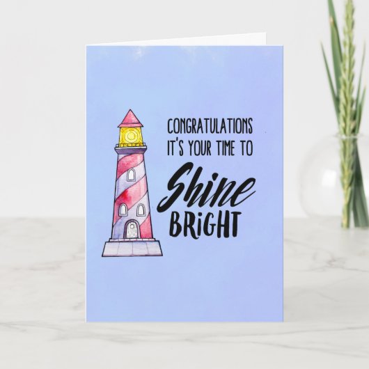 Carte C'est ton temps pour briller de brillantes félicit (Devant)