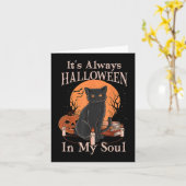 Carte C'est toujours Halloween dans mon âme Citrouille C (Fleur jaune)