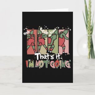 Carte C'est Tout Je Ne Vais Pas Noël Père Noël Xmas Fami