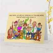 Carte C'est triste mais drôle (Fleur jaune)