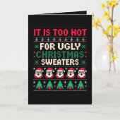 Carte C'est Trop Chaud Pour Le Père Noël Des Pulls De No (Fleur jaune)