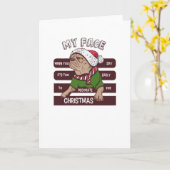 Carte c'est trop tôt pour Noël (Fleur jaune)