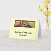 Carte C'est un Bad Papa ! (Fleur jaune)