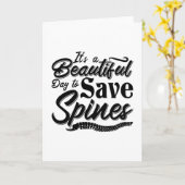 Carte C'est un beau jour Chiropratique Chiropractor (Fleur jaune)