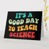 Carte C'est un bon jour pour enseigner la science I (Fleur jaune)