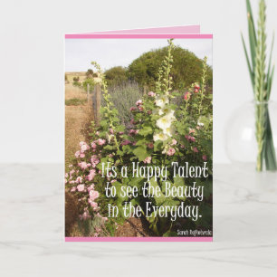 Carte C'est un carton floral de Mauves de Chine de Talen