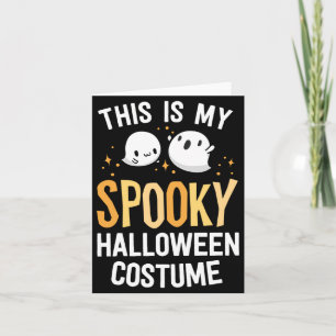 Carte C'est un costume de Halloween effrayant Kawaii Spo