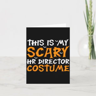 Carte C'est un costume effrayant de directeur RH drôle e