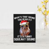 Carte C'est un drôle de son Squeaky Squirrel Noël Noël N (Fleur jaune)