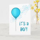 Carte C'est un garçon (Fleur jaune)