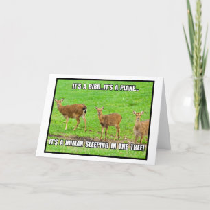 Carte C'est un humain qui dort dans l'arbre