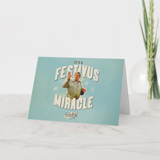 Carte C'est un Miracle de Festivus (Devant)