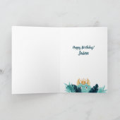 Carte C'est un monstre bleu sauvage et une jungle tropic (Intérieur)