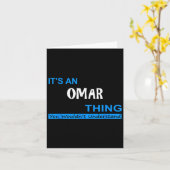 Carte C'Est Un Omar, Vous Ne Comprendriez Pas (Fleur jaune)