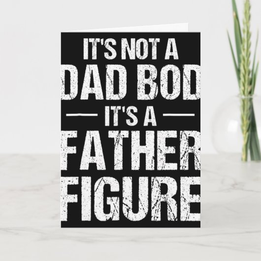 Carte C'est un papa pas un mannequin (Devant)
