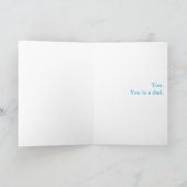 Carte C'est un père. Toi. Vous êtes un père. (Intérieur)