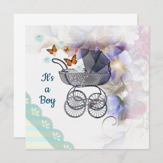 Carte C'est un petit garçon (Devant / Derrière)