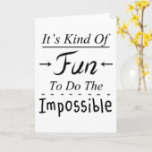 Carte C'est un peu amusant de faire la citation impossib (Fleur jaune)