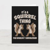 Carte C'Est Un Squirrel Thé Silhouette Cadeau (Devant)