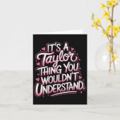 Carte C'est un Taylor que vous ne comprendriez pas les f (Fleur jaune)