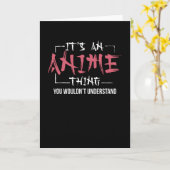 Carte C'est un truc d'Anime | Cadeau Animes Lover (Fleur jaune)
