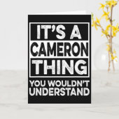 Carte C'est une affaire de Cameron que vous ne comprendr (Fleur jaune)